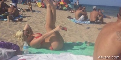 Пляжная эротика, голые девки на пляже
